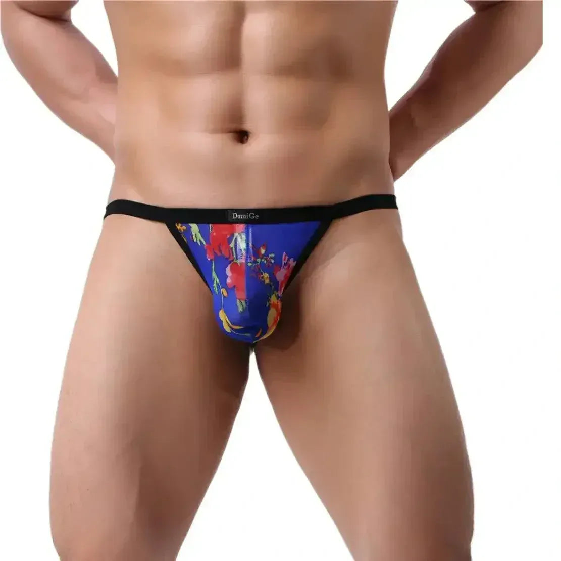DomiGe DomiGe Men's T-Back Thongs Underwear Sexy Undies Lycra