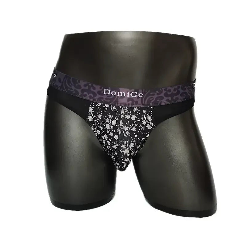 DomiGe DomiGe Men's Thongs Mesh Briefs Modal Sexy Bikini Underwear