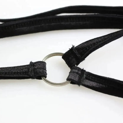 DomiGe DomiGe Men's Thongs Y-Back Strap, Rustic & Black Irregular Prints