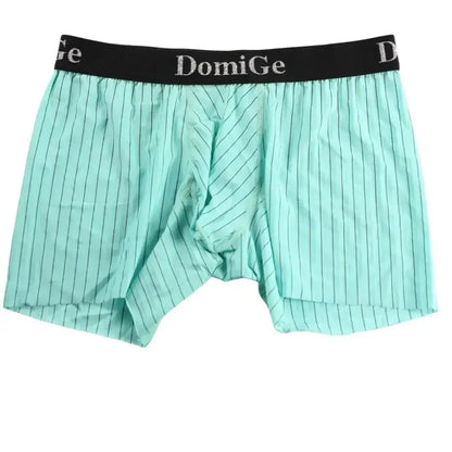 DomiGe DomiGe Striped Boxers Short Male Sheer Net Underwear