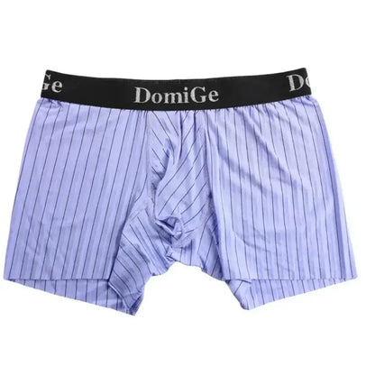 DomiGe DomiGe Striped Boxers Short Male Sheer Net Underwear