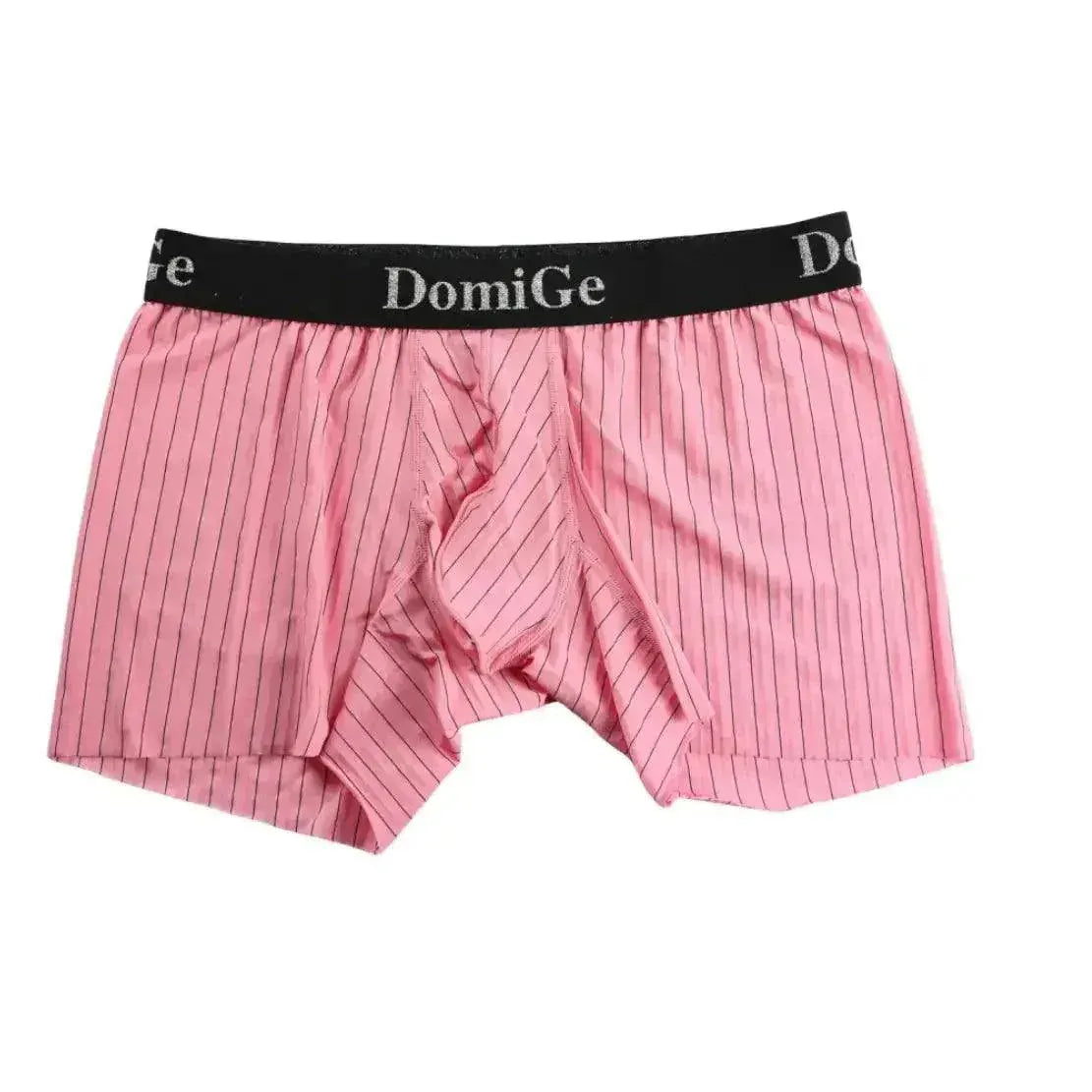 DomiGe DomiGe Striped Boxers Short Male Sheer Net Underwear