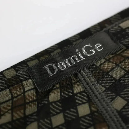 DomiGe DomiGe Undies for Men Low-Rise Briefs Hot Sell Plaid Underwear