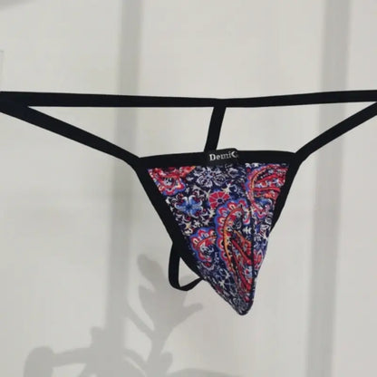 DomiGe G-String DomiGe Men's G-String Thong Bold Print