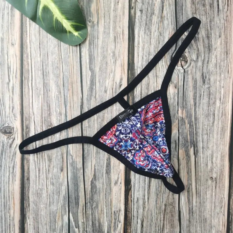 DomiGe G-String DomiGe Men's G-String Thong Bold Print