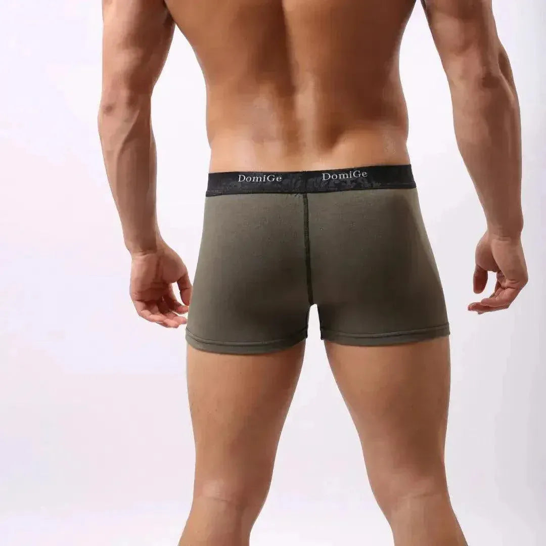 DomiGe Men's Cock Socks | Extra Room Pouch Boxer Briefs | Cotton Stretch Underwear