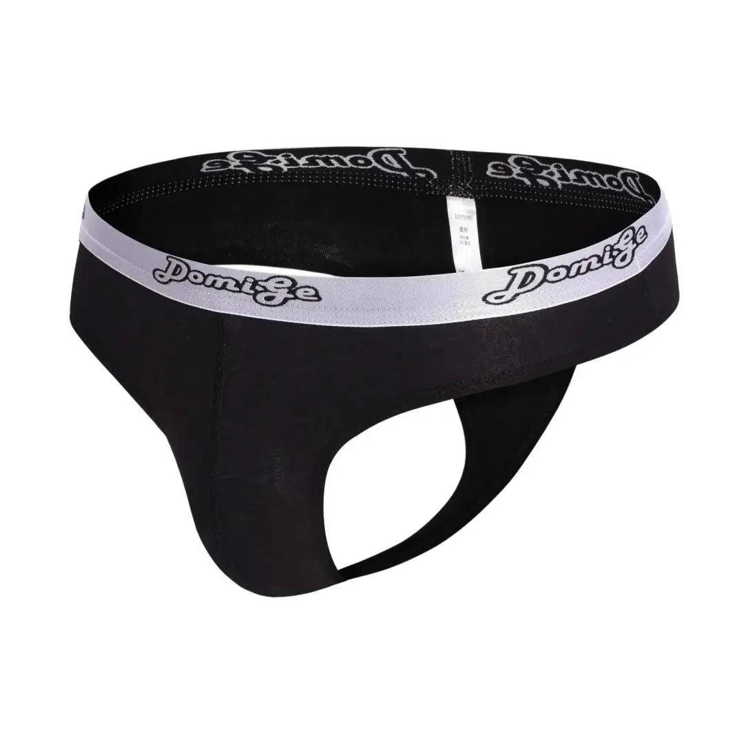 DomiGe Men's Low-Rise Sexy Thongs with U-Convex Pouch Men Undies - His Inwear