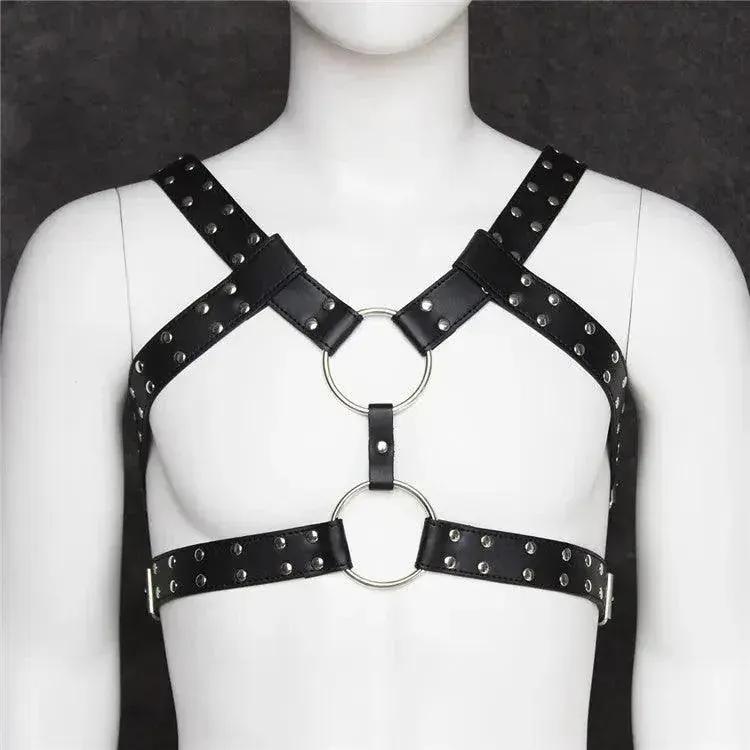 DomiGe Men's Underwear Sexy Male Black Harness