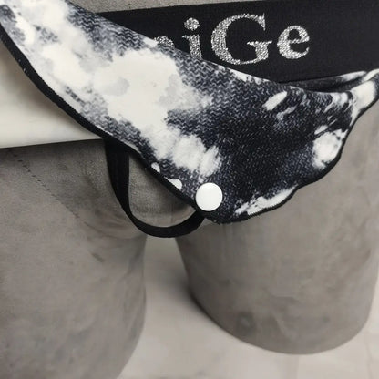 DomiGe Performance Thong Cock Socks | Stretch Cotton Penis Socks | Men's Support Underwear
