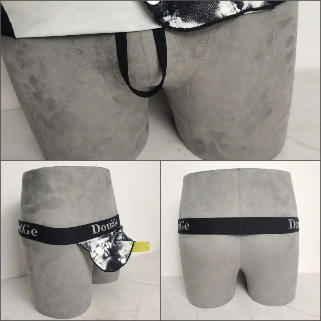 DomiGe Performance Thong Cock Socks | Stretch Cotton Penis Socks | Men's Support Underwear
