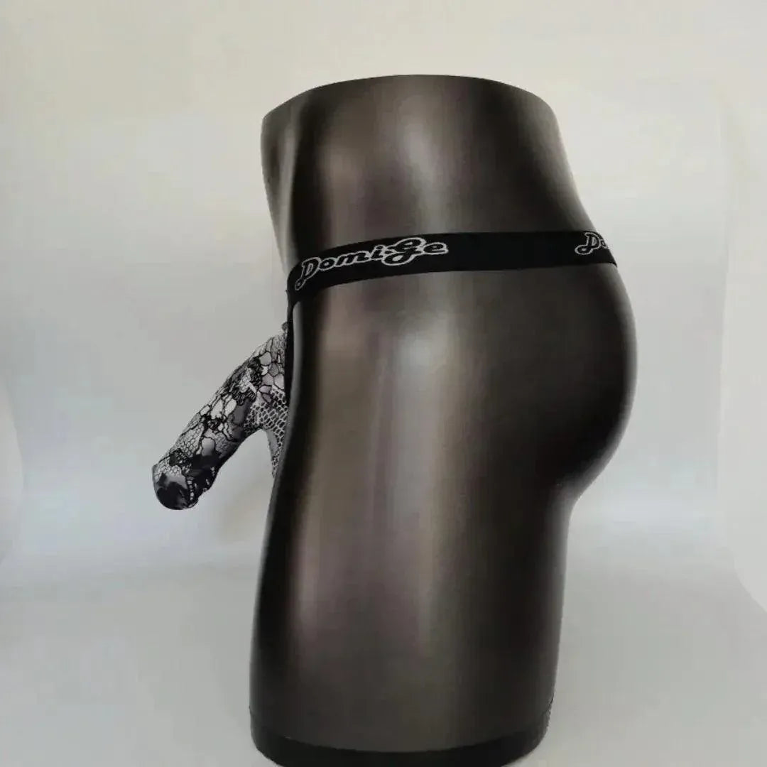 DomiGe Premium Cock Socks with 3D Ball Pouch - Elephant T-Back Thong