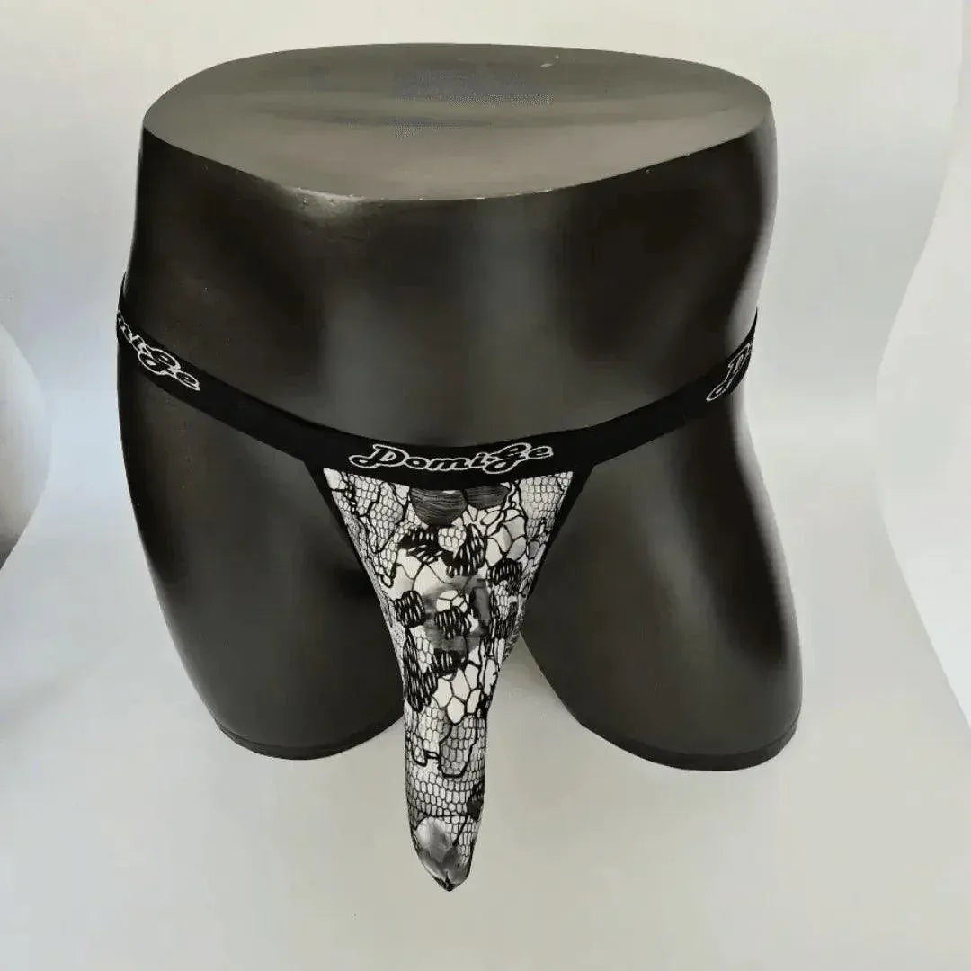 DomiGe Premium Cock Socks with 3D Ball Pouch - Elephant T-Back Thong