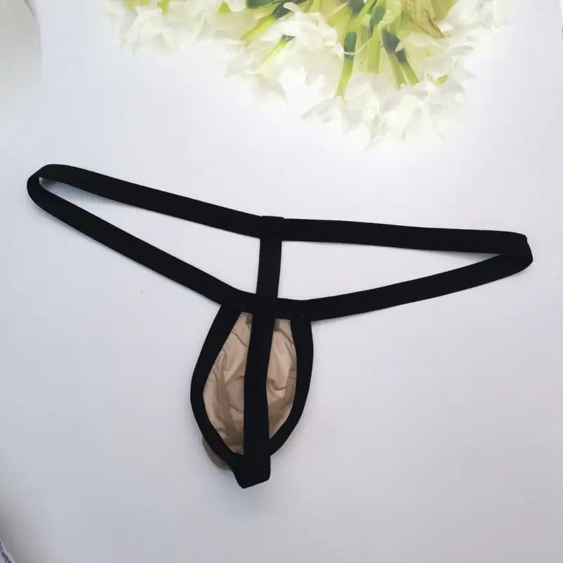 DomiGe Thongs for Men DomiGe Men's Thongs Underwear - Breathable Mesh G-String Low Rise Sexy Thong