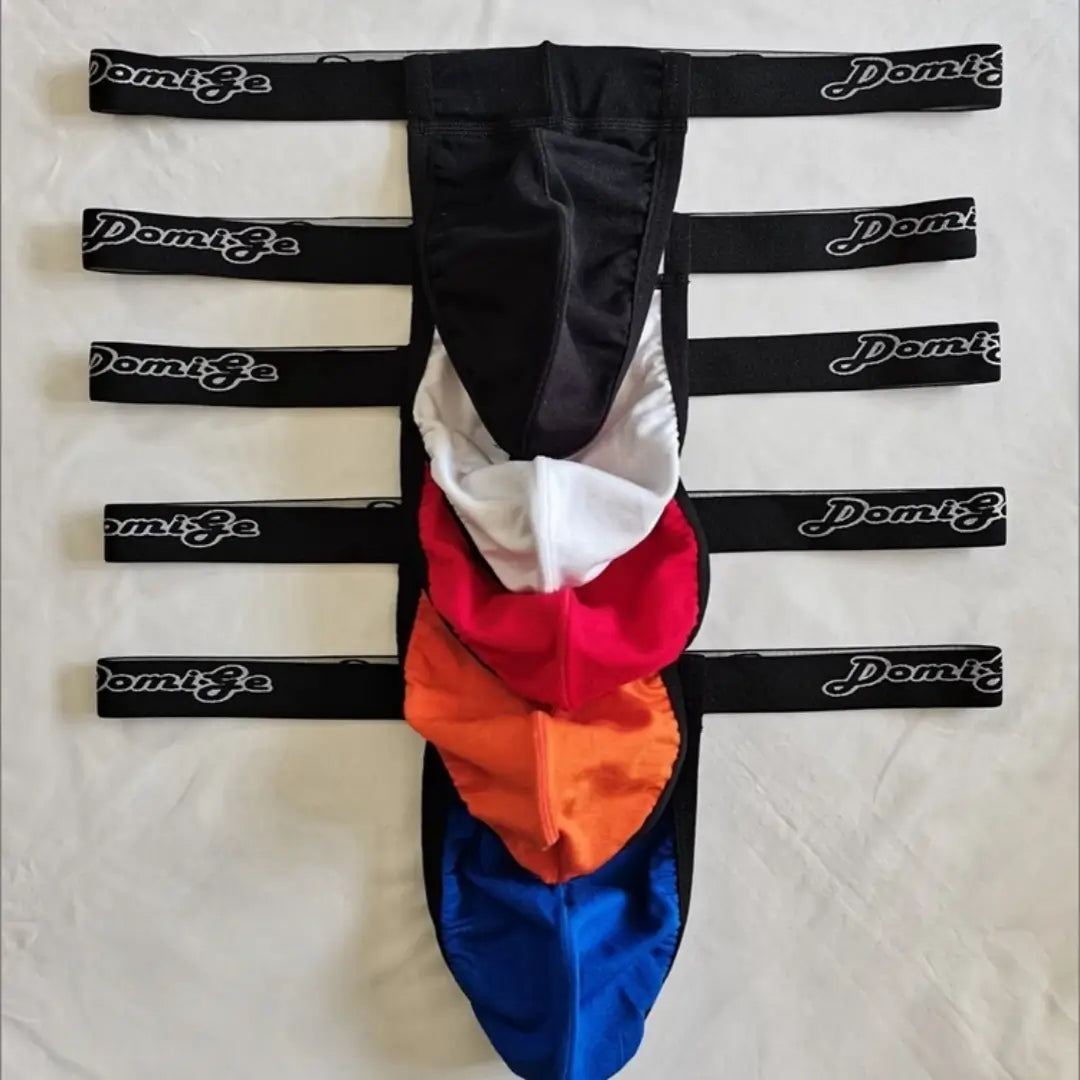 DomiGe Underwear DomiGe Men's Low-Rise Modal Thong — T-Back, 3D Contour Pouch, Adjustable Sliding Pouch