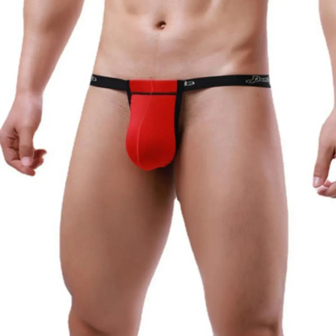 DomiGe Underwear DomiGe Men's Low-Rise Modal Thong — T-Back, 3D Contour Pouch, Adjustable Sliding Pouch