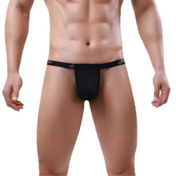 DomiGe Underwear DomiGe Men's Low-Rise Modal Thong — T-Back, 3D Contour Pouch, Adjustable Sliding Pouch