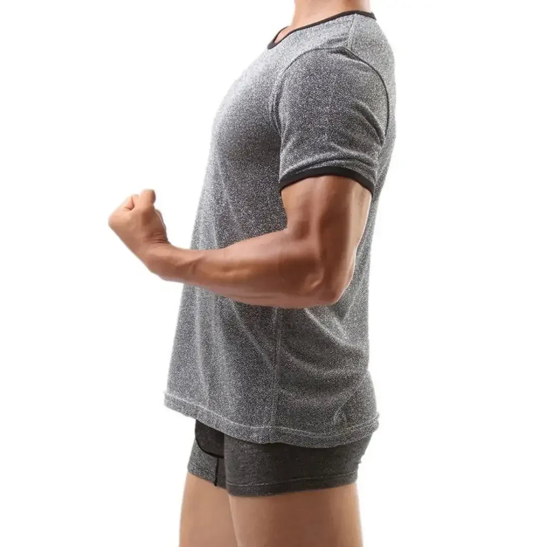 Dominik Dominik Men's Premium Silver Round Neck Undershirt