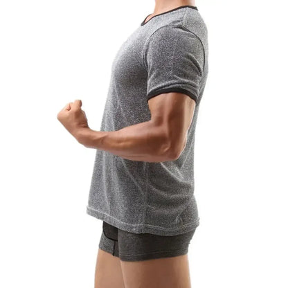 Dominik Dominik Men's Premium Silver Round Neck Undershirt