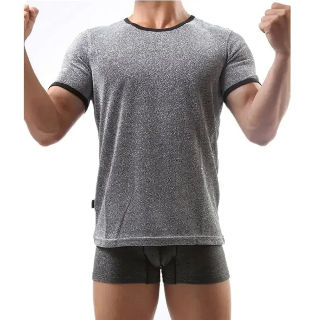 Dominik Dominik Men's Premium Silver Round Neck Undershirt