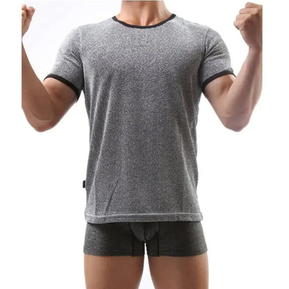 Dominik Dominik Men's Premium Silver Round Neck Undershirt
