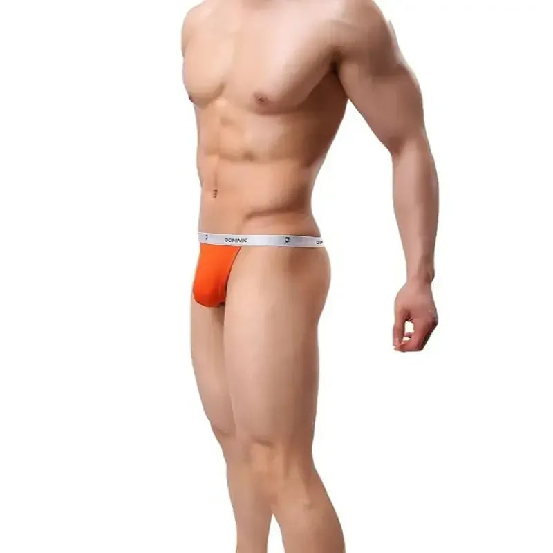 Dominik Dominik Men's Thong Underwear - Deep Orange, Modal Blend, Slim Fit