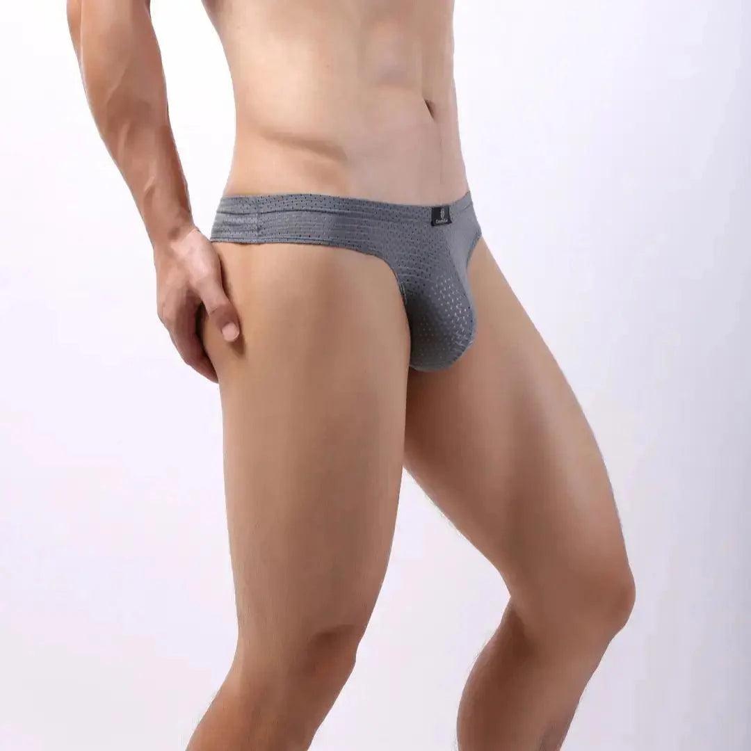 Dynamic Fit Mesh Men's Thong: Sleek, Breathable Comfort Male G-String - His Inwear