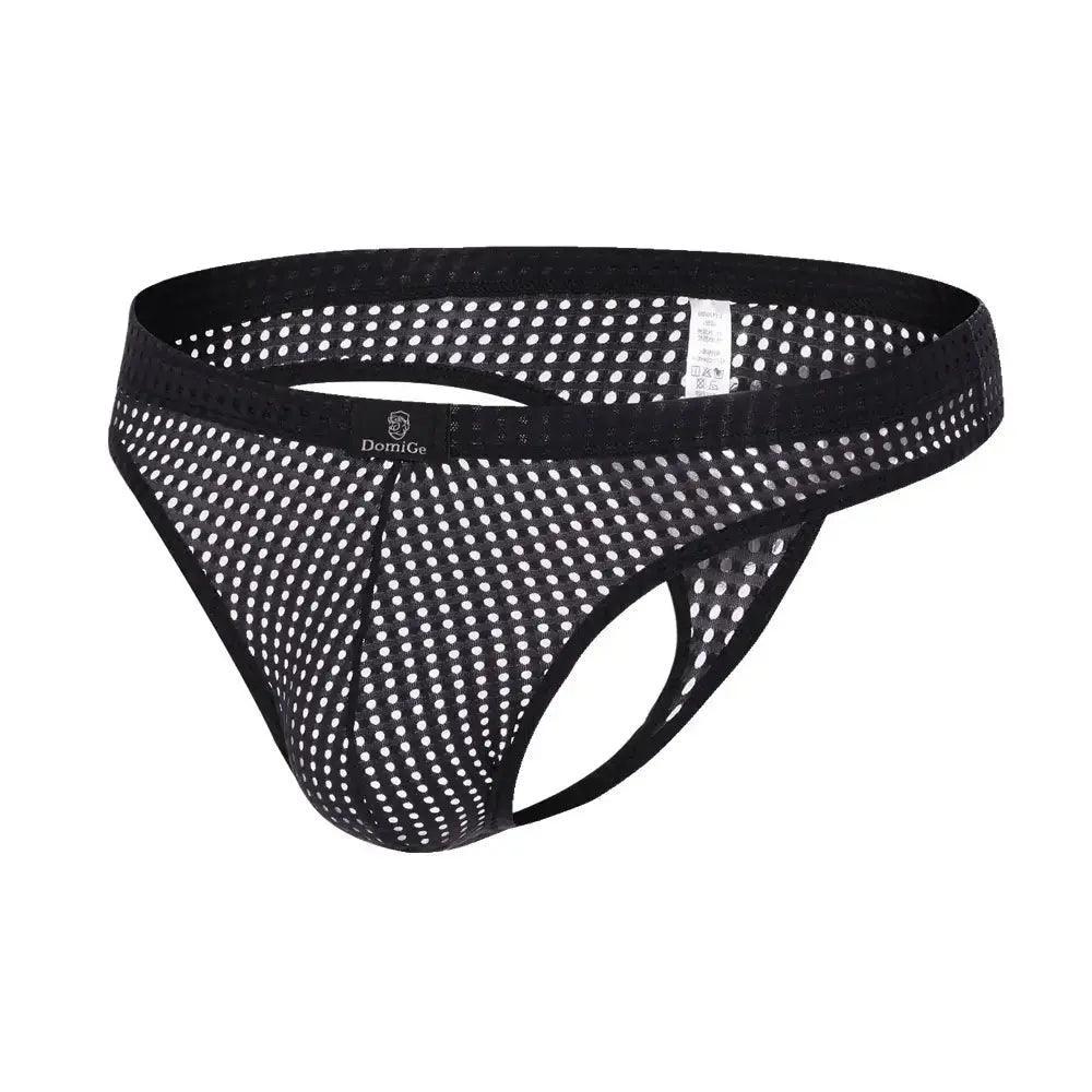 Dynamic Fit Mesh Men's Thong: Sleek, Breathable Comfort Male G-String - His Inwear