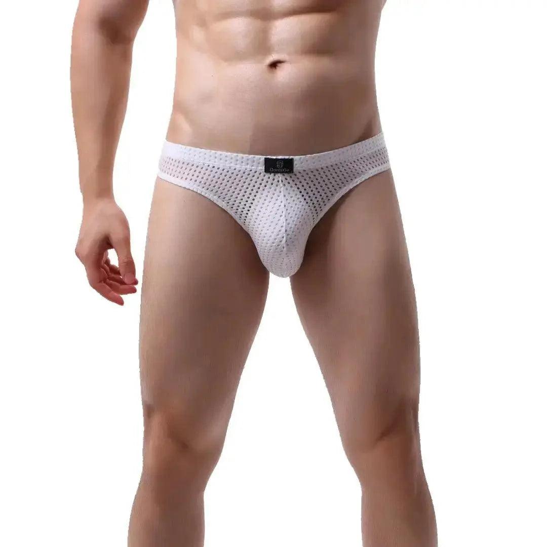 Dynamic Fit Mesh Men's Thong: Sleek, Breathable Comfort Male G-String - His Inwear