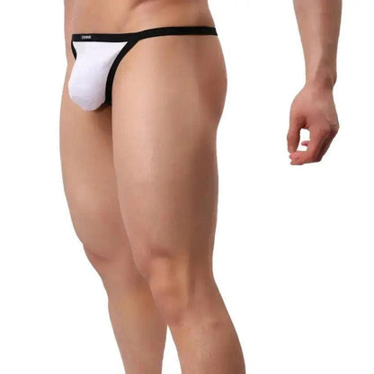 Low-Rise Men's Cotton Thong Male T-Back: Ultimate Comfort & Durability T-Back for Man - His Inwear