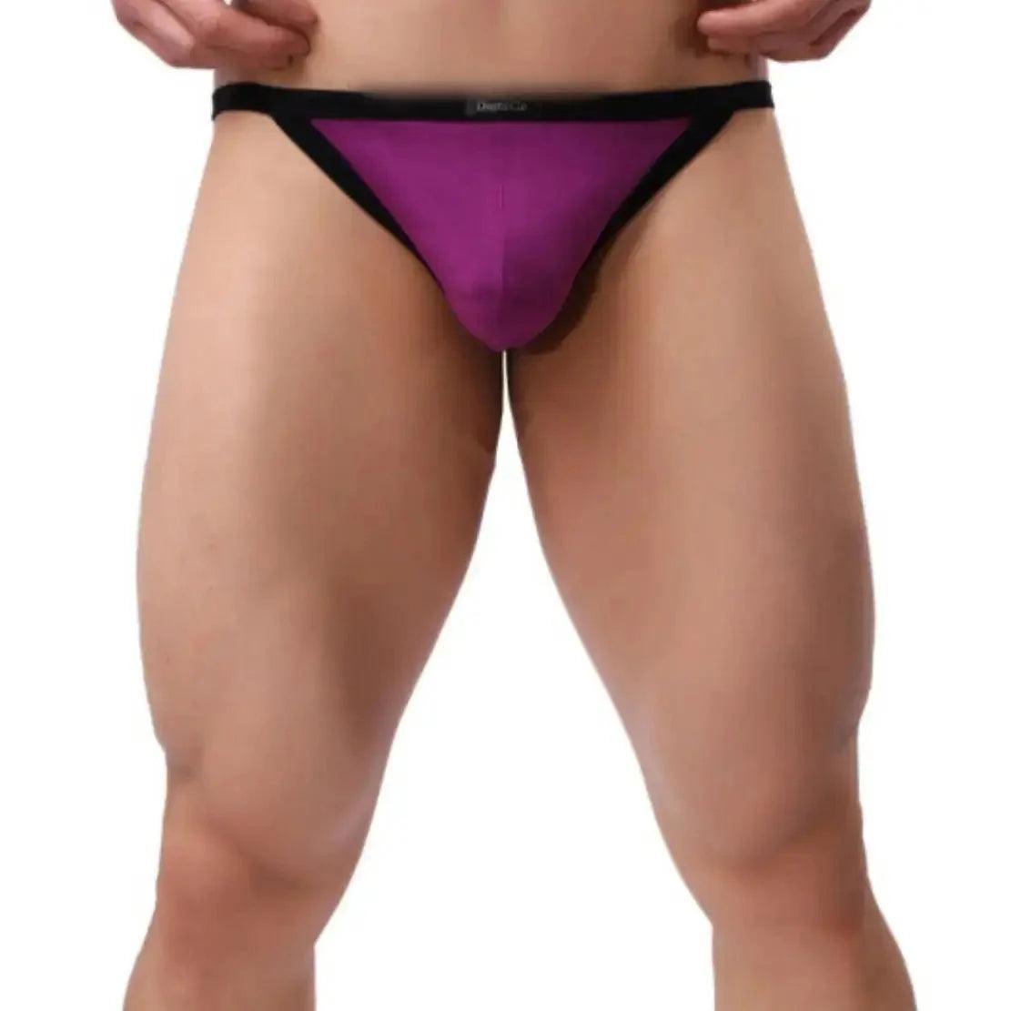 Low-Rise Men's Cotton Thong Male T-Back: Ultimate Comfort & Durability T-Back for Man - His Inwear