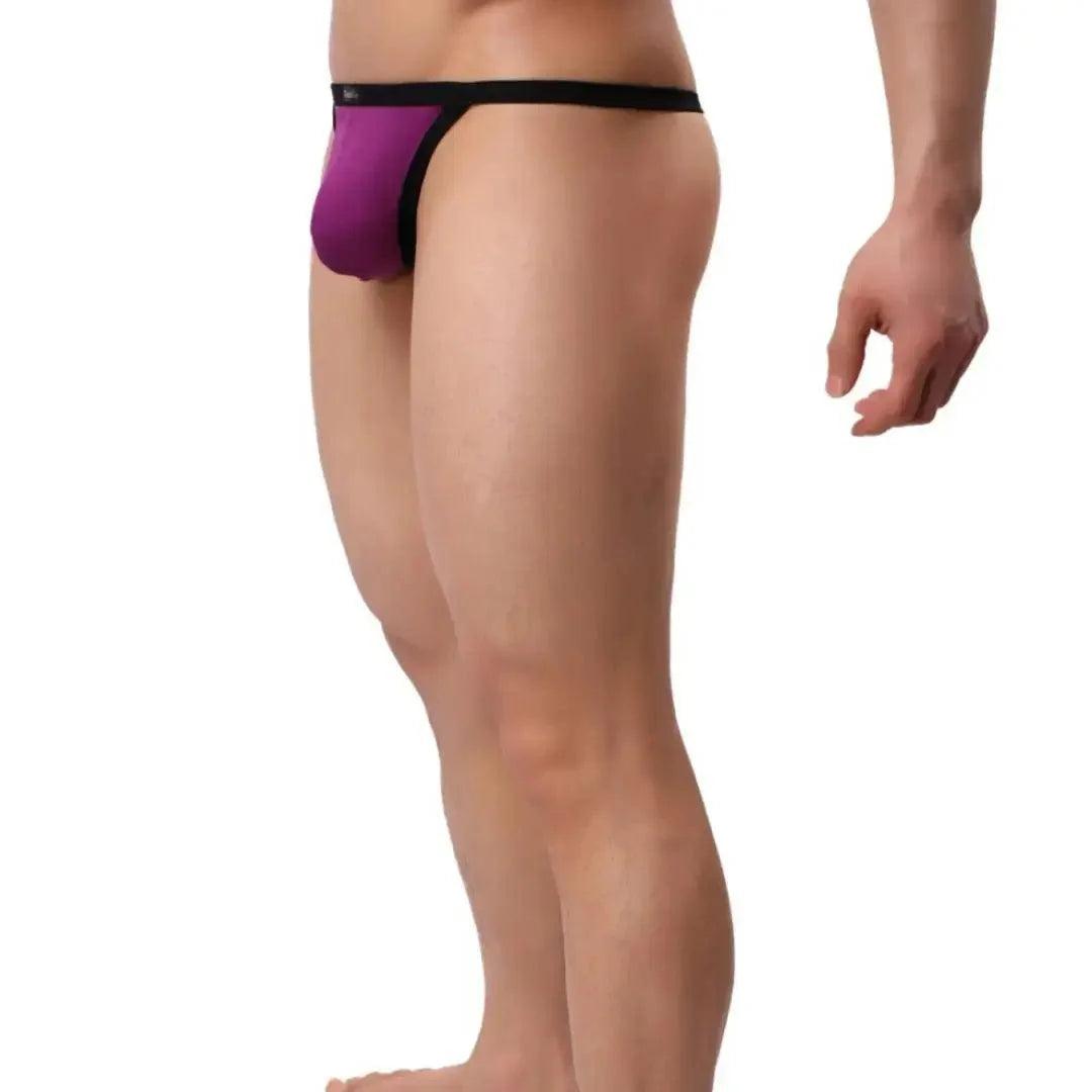 Low-Rise Men's Cotton Thong Male T-Back: Ultimate Comfort & Durability T-Back for Man - His Inwear