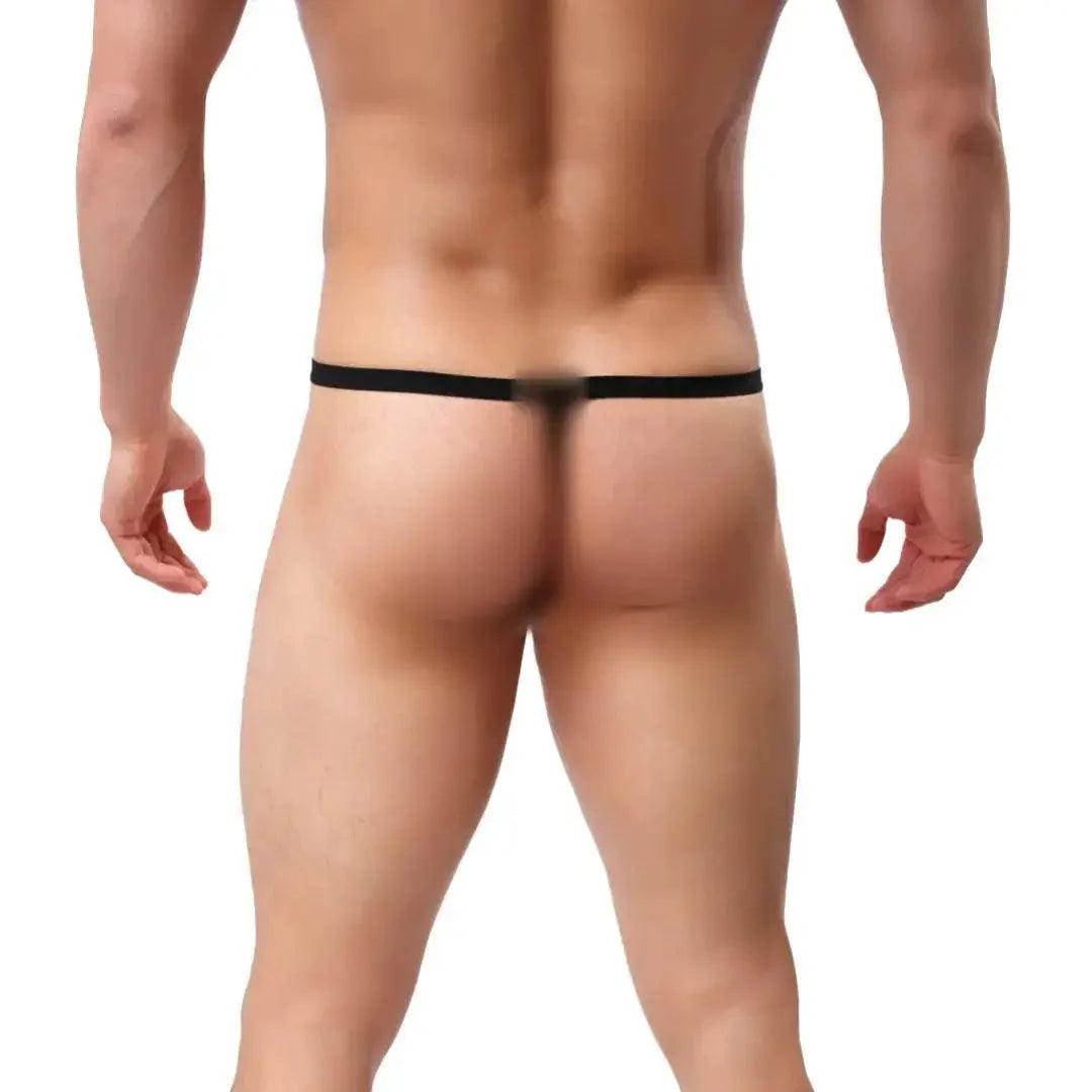 Low-Rise Men's Cotton Thong Male T-Back: Ultimate Comfort & Durability T-Back for Man - His Inwear