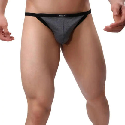 Low-Rise Men's Cotton Thong Male T-Back: Ultimate Comfort & Durability T-Back for Man - His Inwear