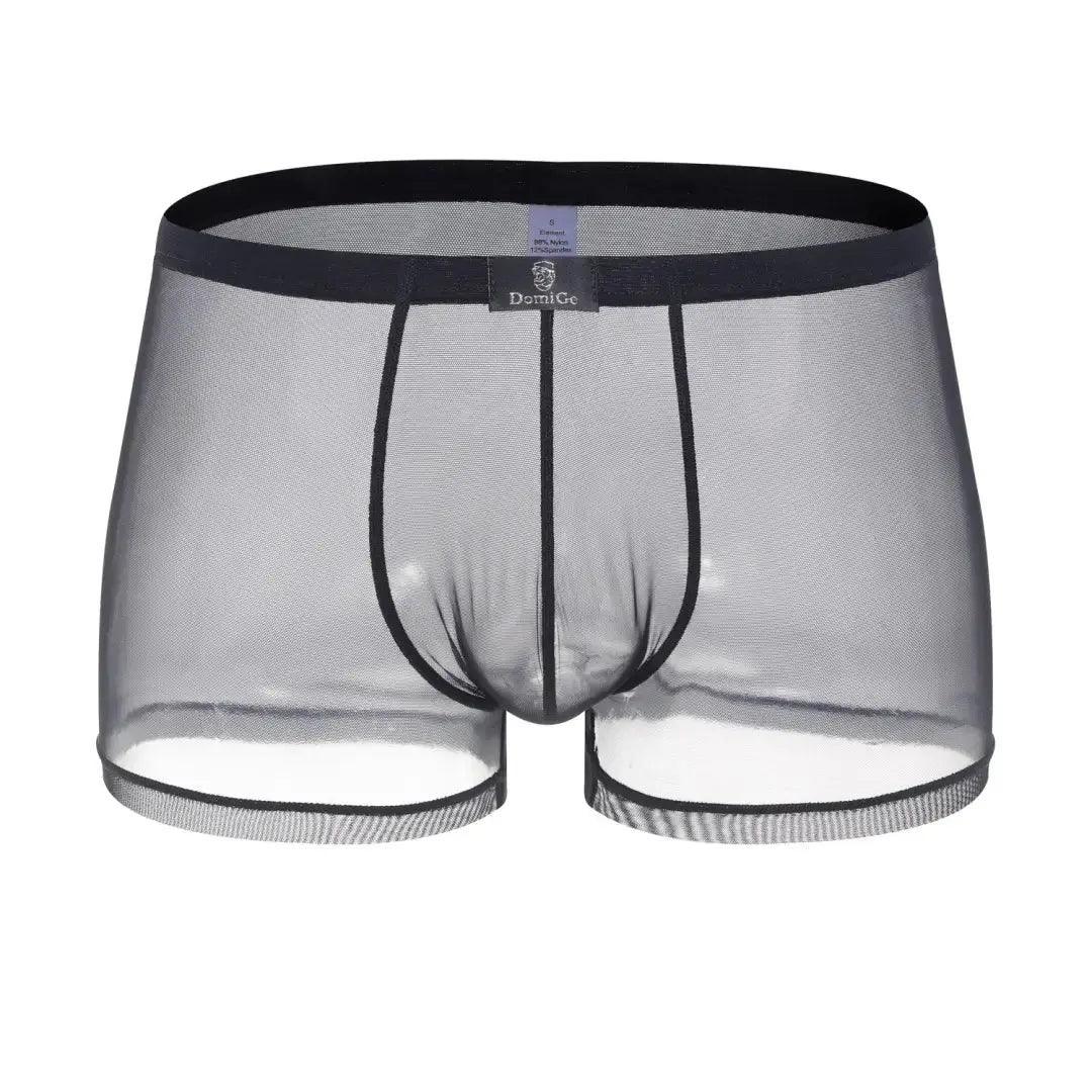 Male Underwear Transparent Boxers Sheer Men Sexy Boxers - His Inwear