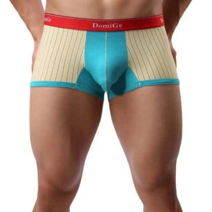 Men's Boxer Briefs: Ultimate Comfort with Ice Silk Technology and Cotton Blend Male Trunks - His Inwear