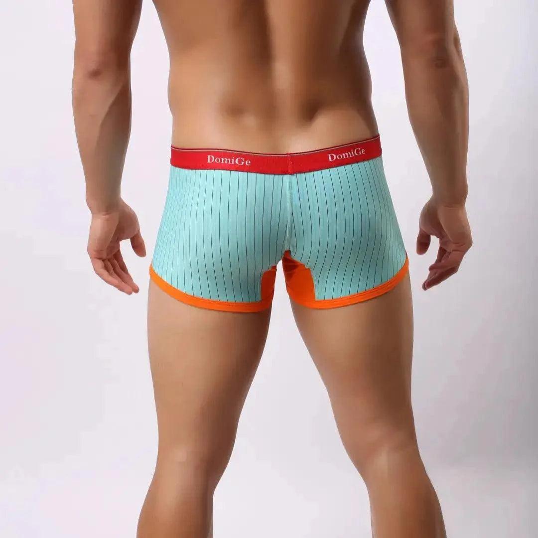 Men's Boxer Briefs: Ultimate Comfort with Ice Silk Technology and Cotton Blend Male Trunks - His Inwear