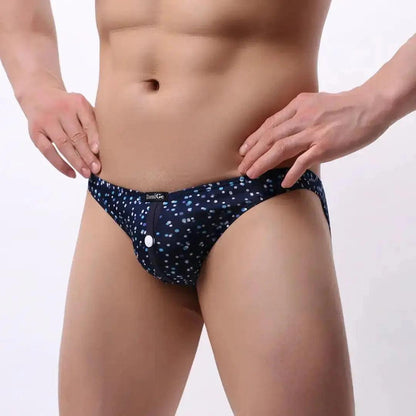 Men's Briefs with Flexible Waistband and Easy-Access Front Button - His Inwear