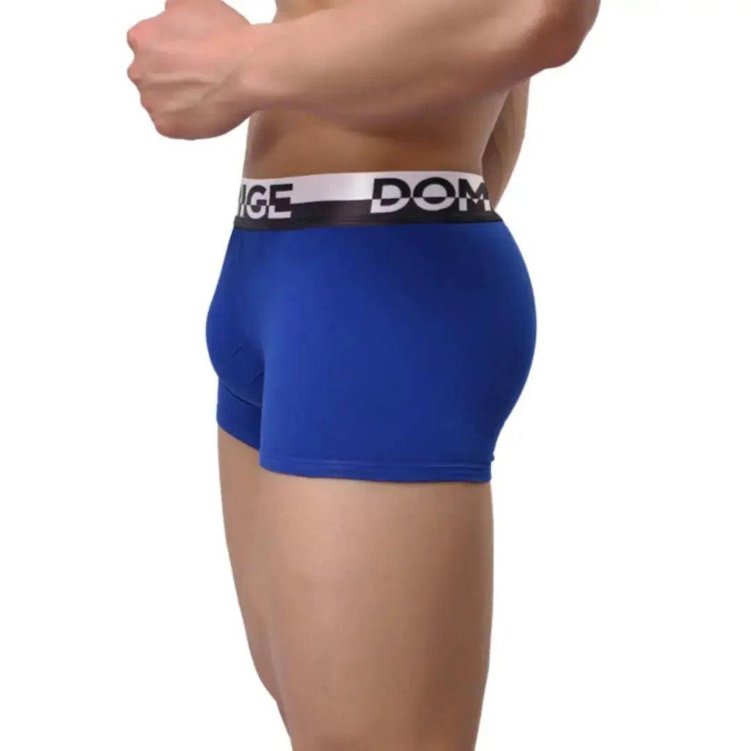 Men's Cotton Boxer Briefs with Silver Waistband and Turtle Shell Design Male Underwears - His Inwear