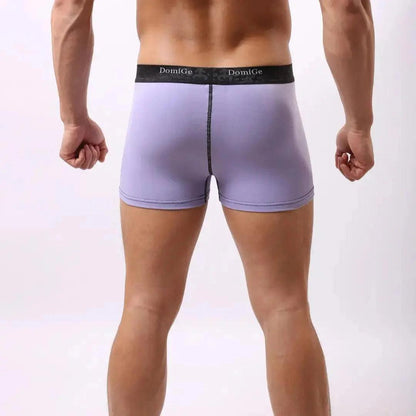 Men's Cotton Stretch Boxer Briefs Enhanced Masculine Fit Extra Room Male Underwear - His Inwear