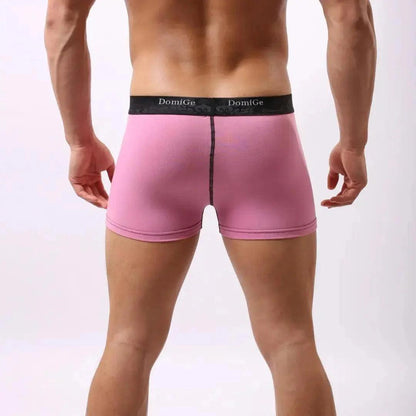 Men's Cotton Stretch Boxer Briefs Enhanced Masculine Fit Extra Room Male Underwear - His Inwear