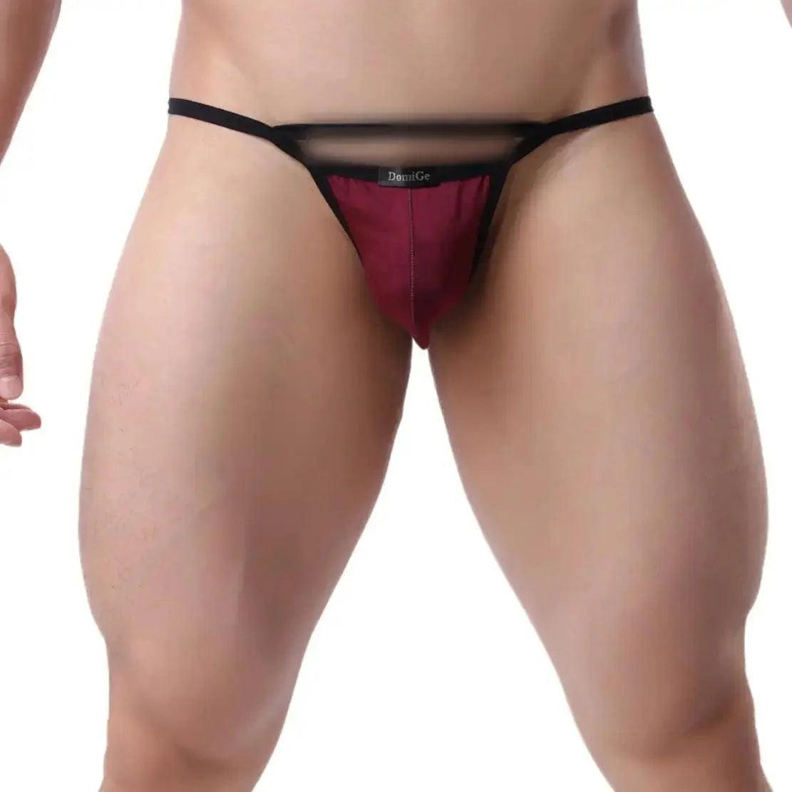 Men's Modal Thong: Sleek Design with Comfort Pouch and Skybridge Feature Male T-Back - His Inwear