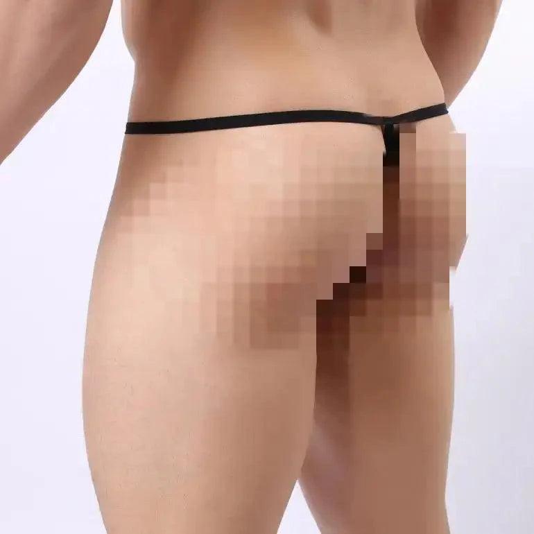 Men's Modal Thong: Sleek Design with Comfort Pouch and Skybridge Feature Male T-Back - His Inwear