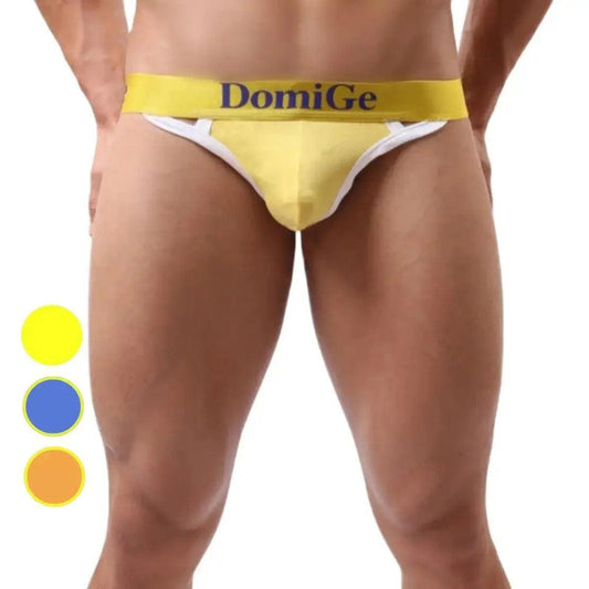 Men's Modish T-Back Thong with Logo Waistband and Bold Cut-Outs T-Back for Man - His Inwear