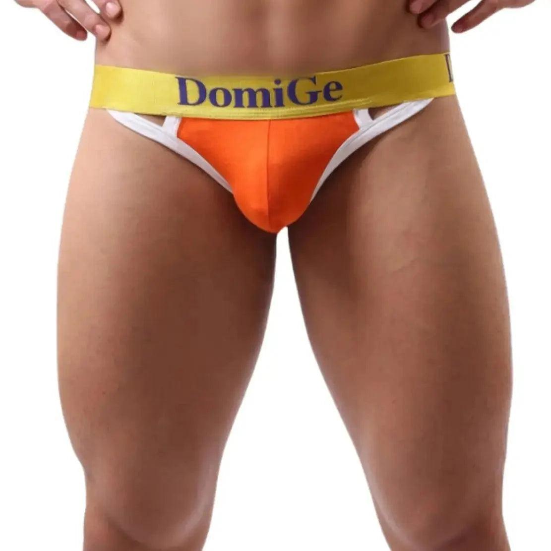 Men's Modish T-Back Thong with Logo Waistband and Bold Cut-Outs T-Back for Man - His Inwear