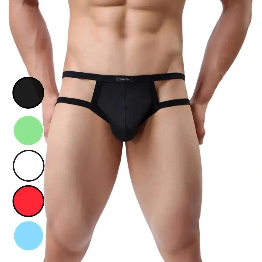 Men's Nylon-Spandex Underwear Enhanced Design Male Jockstraps - His Inwear