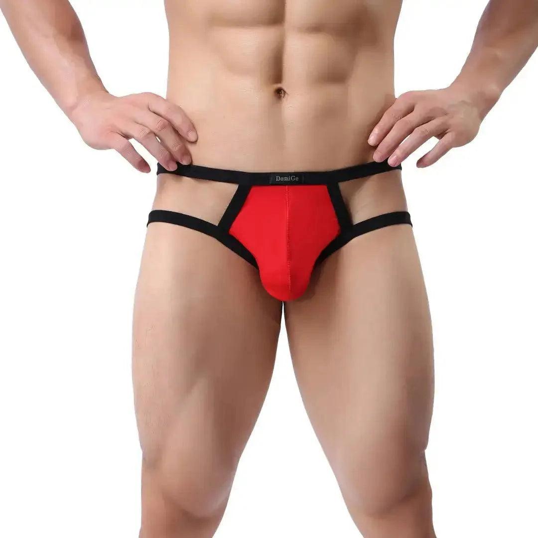 Men's Nylon-Spandex Underwear Enhanced Design Male Jockstraps - His Inwear