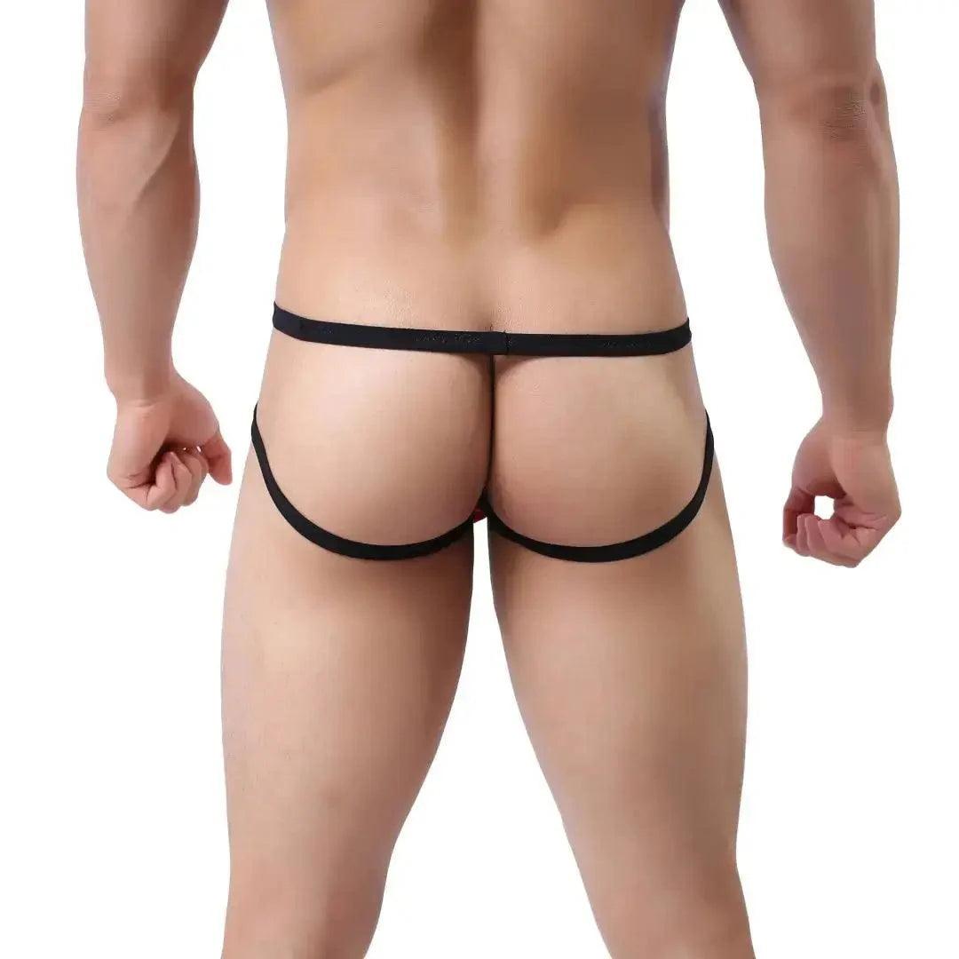 Men's Nylon-Spandex Underwear Enhanced Design Male Jockstraps - His Inwear