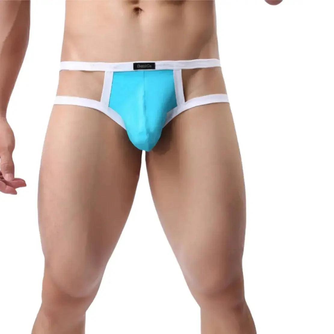 Men's Nylon-Spandex Underwear Enhanced Design Male Jockstraps - His Inwear