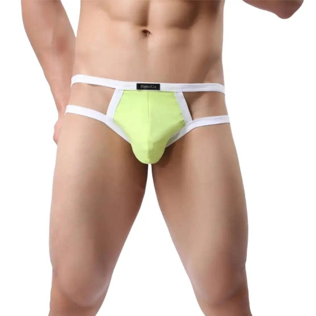 Men's Nylon-Spandex Underwear Enhanced Design Male Jockstraps - His Inwear