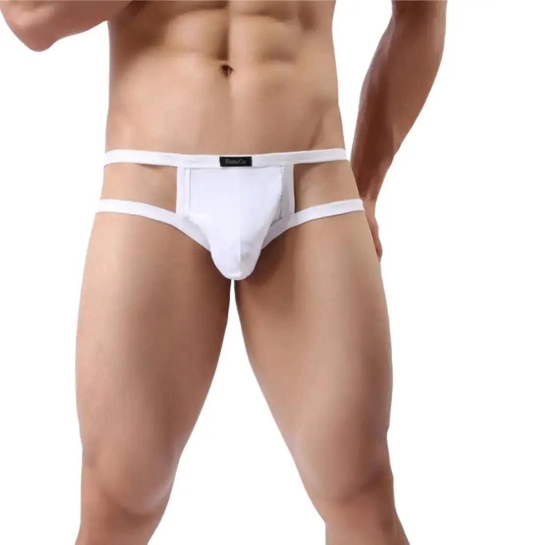 Men's Nylon-Spandex Underwear Enhanced Design Male Jockstraps - His Inwear